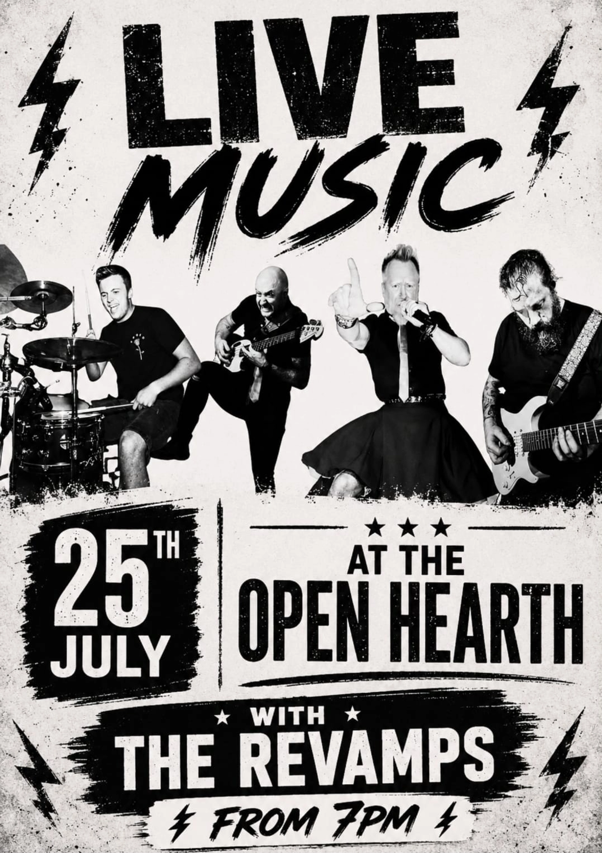 Portrait event poster placeholder for The Open Hearth